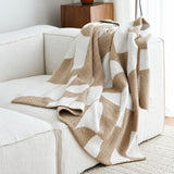 Artevana Monochrome Geometric Throw Blanket