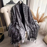 Artisan Boho Bloom Shawl Scarf
