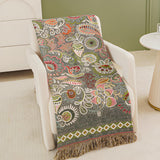 Autumn Leaf Boho Reversible Blanket