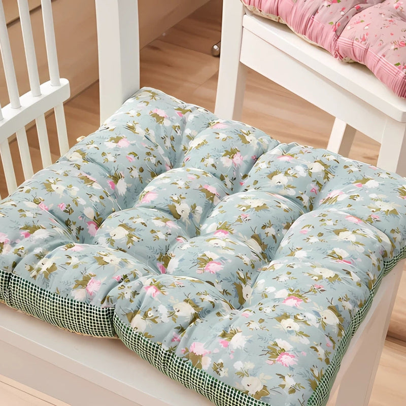 Boho Floral Thick Seat Cushions