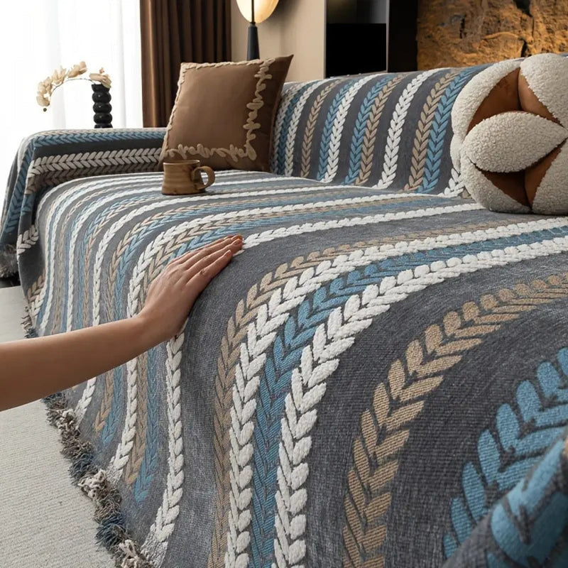 Cascade Stripe Sofa Cover