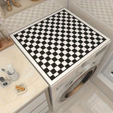 Checkerboard Washing Machine Cover Mat