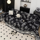Classic Chenille Leaf Sofa Cover