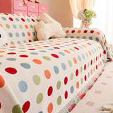 Colorful Polka Dot Sofa Cover