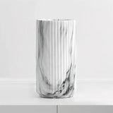 Elegant Vertical Marble Ceramic Vase