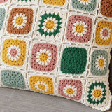Floral Crochet Cushion Cover