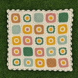 Floral Crochet Cushion Cover