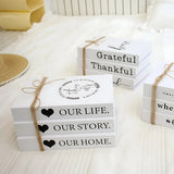 Forever Inspirational Book Stack Home Decor