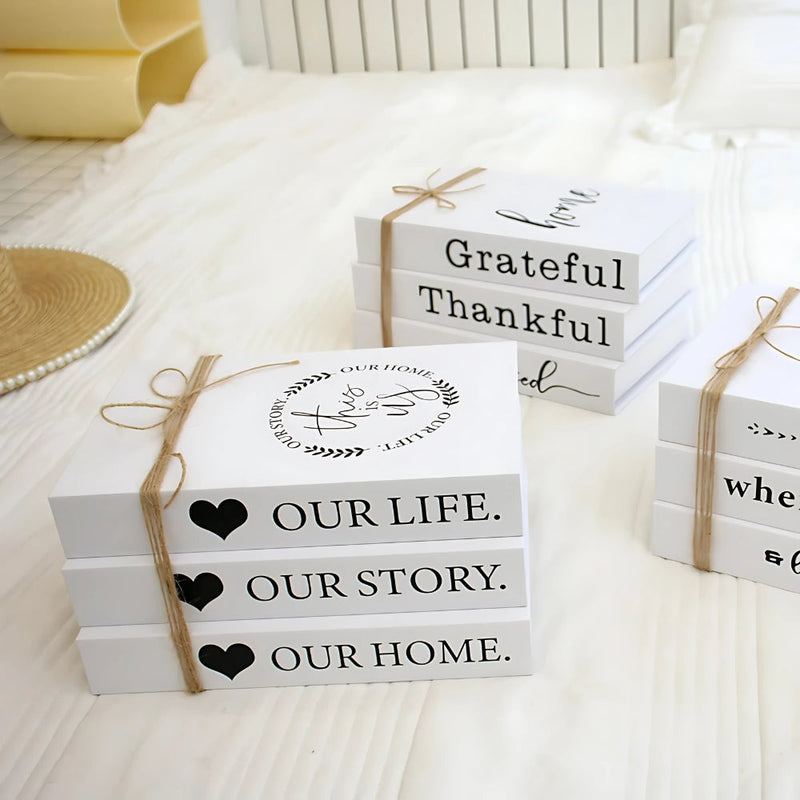 Forever Inspirational Book Stack Home Decor