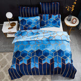 Golden Cosmo Hive | 3pcs Duvet Cover Sets