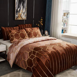 Golden Cosmo Hive | 3pcs Duvet Cover Sets