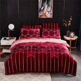 Golden Cosmo Hive | 3pcs Duvet Cover Sets