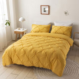 Amore Luxury Pinch Pleat Duvet Cover Set