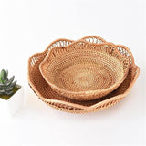 Handwoven Rattan Floral Basket