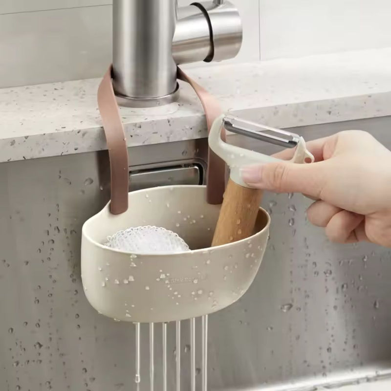Hanging Silicone Dish Drainer Organizer