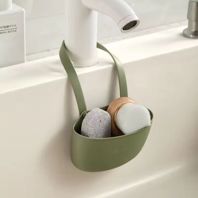 Hanging Silicone Dish Drainer Organizer