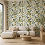 Papel pintado adhesivo de PVC Lemon Bluebird