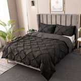 Amore Luxury Pinch Pleat Duvet Cover Set