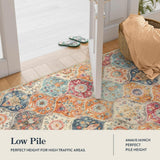 Moroccan Inspired Floral Kitchen Mat