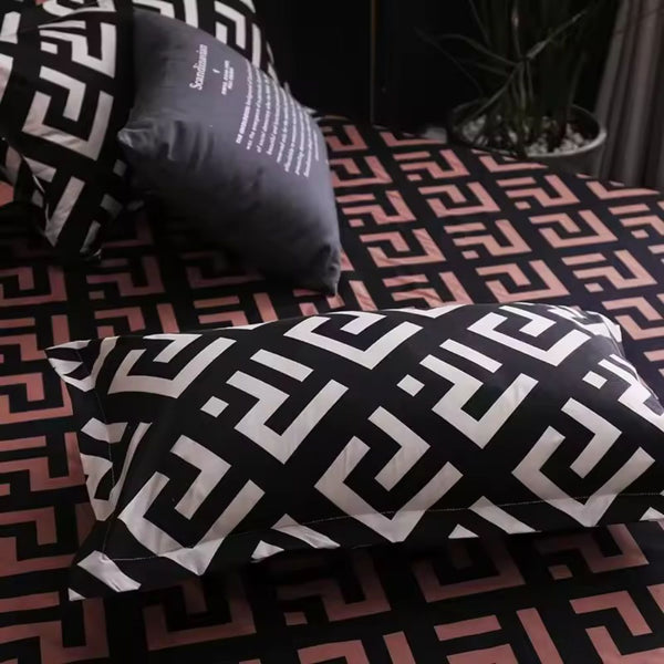 Noir Enigma Duvet Cover Set | 3pcs Duvet Cover Set