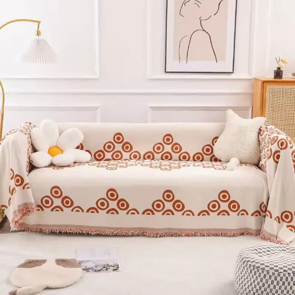 Circa Bloom Patterned Chenille Sofa Cover