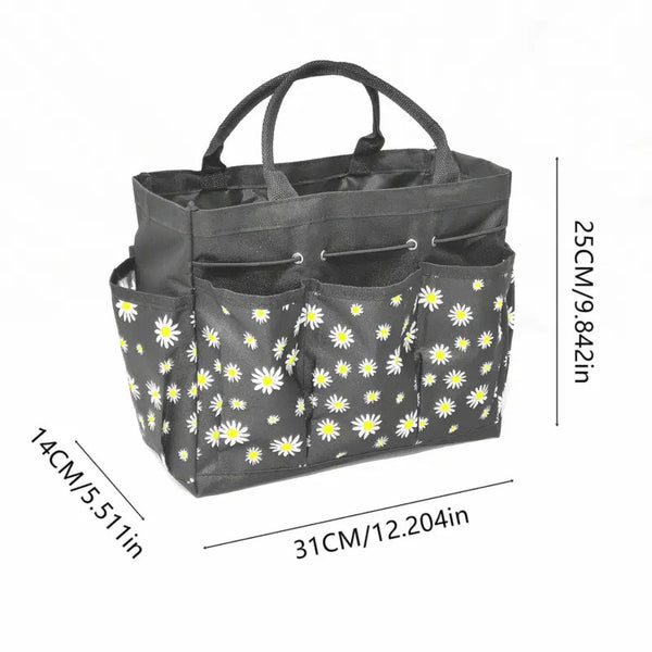 Oxford Floral Garden Tool Organizer Bag