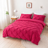 Amore Luxury Pinch Pleat Duvet Cover Set