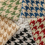 Colourful Plush Houndstooth Sofa Cover and Cushion Cover