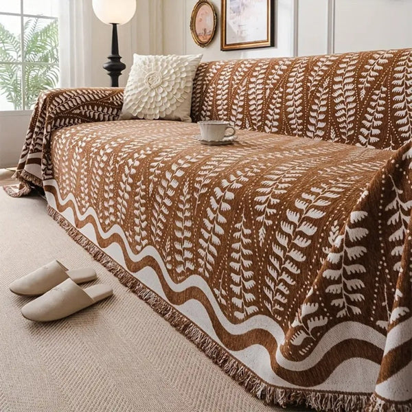 Seagrass Wave Pattern Sofa Cover