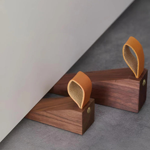 Sleek Wooden Door Stopper