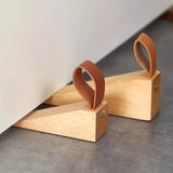 Sleek Wooden Door Stopper