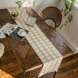 Stitching Tassel Diamond Table Runner