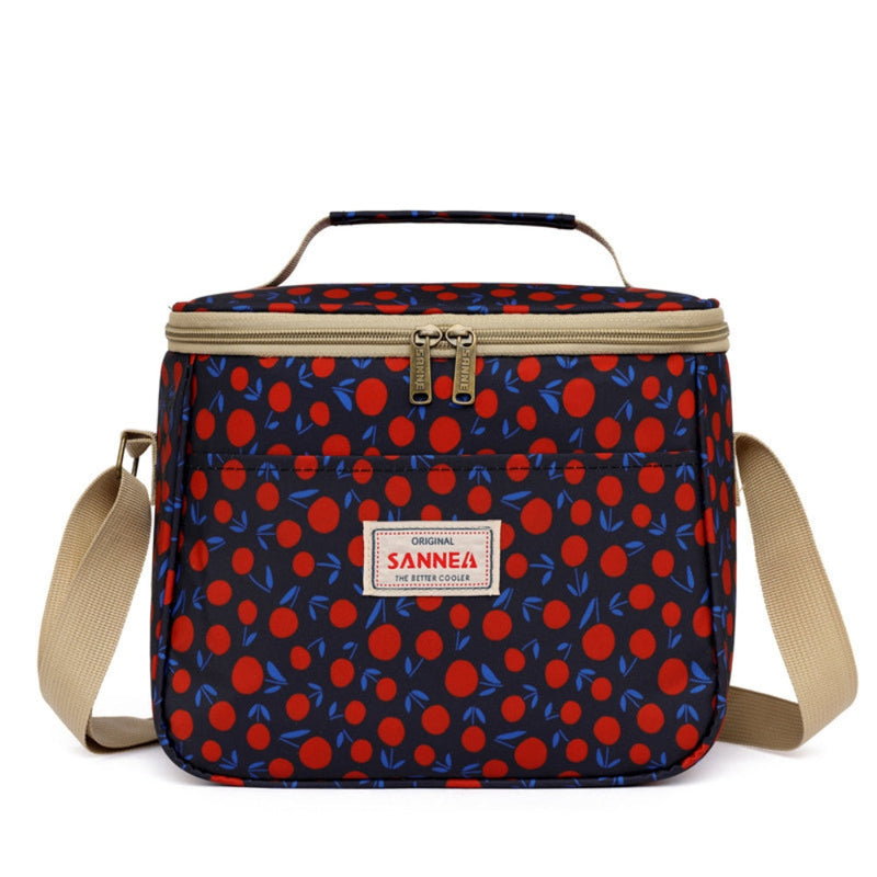 Stylish Retro Floral Insulated Picnic Lunch Bag