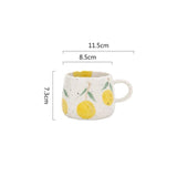 Sunny Fruit Ceramic Coffee Mug Set