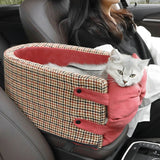 Houndstooth Travel Pet Car Seat