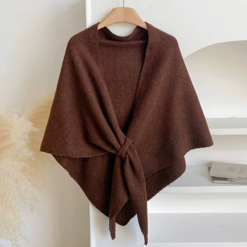 Triangle Soft Poncho Shawl Cape
