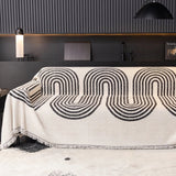 Urban Arch Pattern Sofa Slipcover Decor