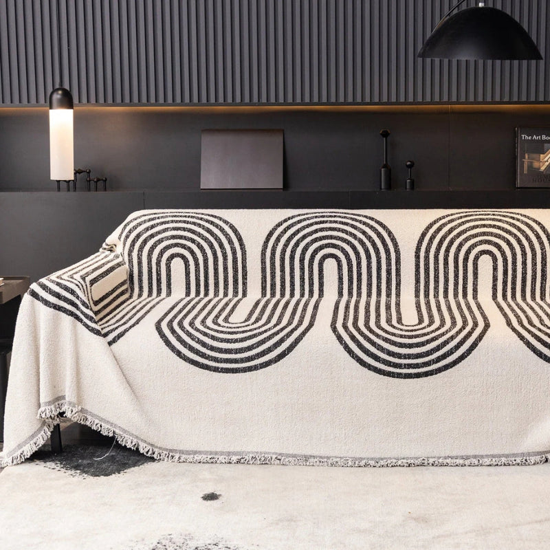 Urban Arch Pattern Sofa Slipcover Decor