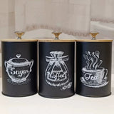 Iron Airtight Storage Canister | 3pcs Set