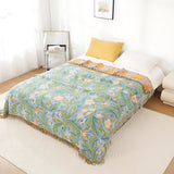 Vintage Floral Tapestry Throw Blanket