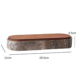 Marble Leather Lid Jewelry Storage Box