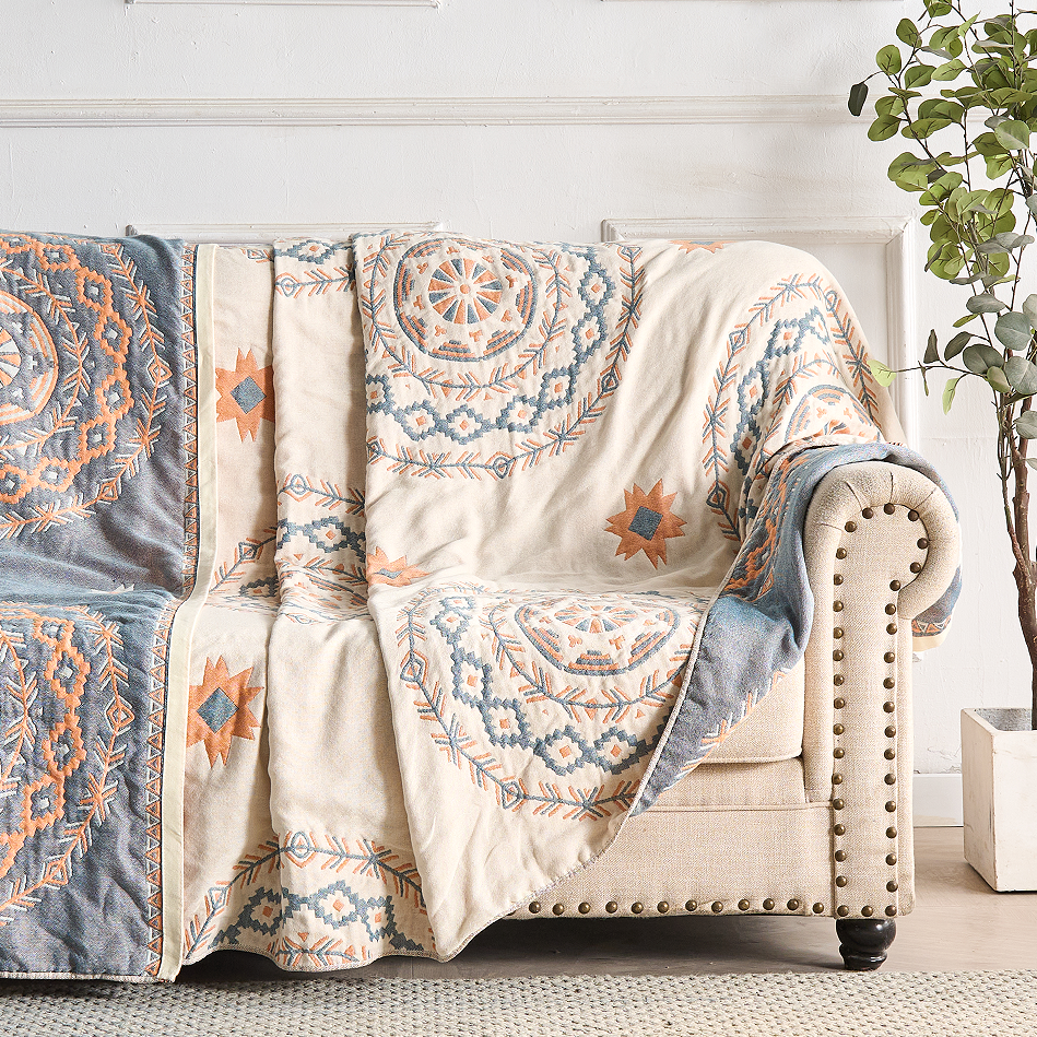 Beautiful Floral Boho Blanket | 100% Cotton Blanket (B1G1)