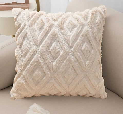 3D Diamond Pattern Cushion Cover