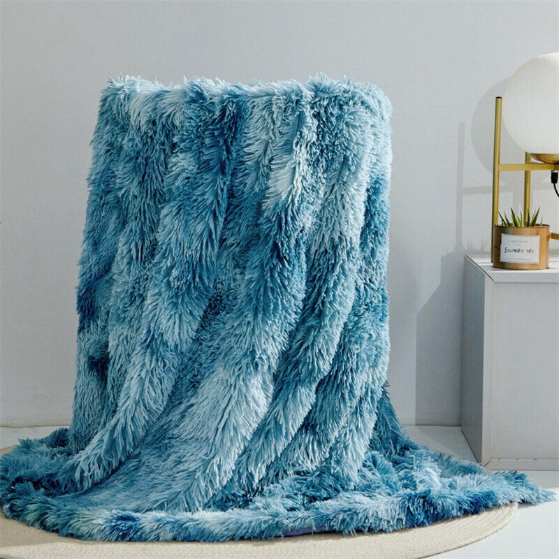 Fuzzy Faux Fur Blanket Throw – Casa - Main Image