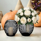 Wireframe Sleek Iron Candle Holder
