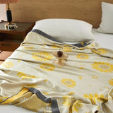 Sunflower Comfort Cotton Blanket